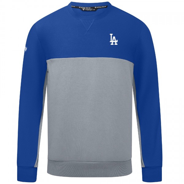 Los Angeles Dodgers Levelwear Royal/Gray Legacy Insignia 2.0 Pullover Sweatshirt