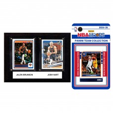New York Knicks 6 x 8 Player Plaque & 2024 Team Trading Card Set