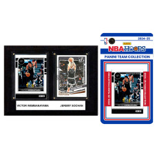 Карточка San Antonio Spurs 6 x 8 Plaque & 2024 Team Trading Set