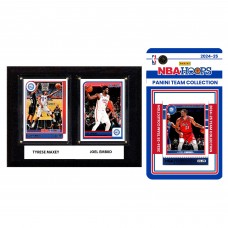 Philadelphia 76ers 6 x 8 Player Plaque & 2024 Team Trading Card Set