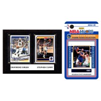 Golden State Warriors 6 x 8 Player Plaque & 2024 Team Trading Card Set