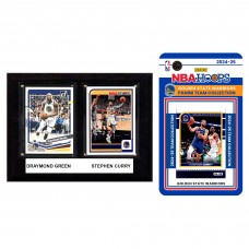 Golden State Warriors 6 x 8 Player Plaque & 2024 Team Trading Card Set