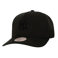 New York Yankees Mitchell & Ness Black Perfect Icon Pro Pinch Snapback Hat