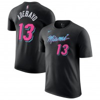 Футболка Bam Adebayo Miami Heat Nike Unisex 2025/26 City Edition Name & Number - Black