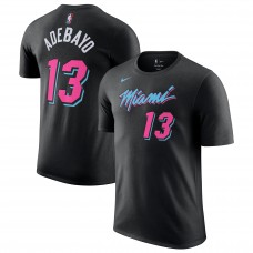 Bam Adebayo Miami Heat Nike Unisex 2025/26 City Edition Name & Number T-Shirt - Black