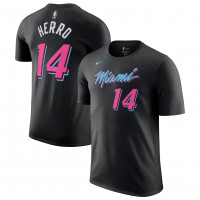 Футболка Tyler Herro Miami Heat Nike Unisex 2025/26 City Edition Name & Number - Black