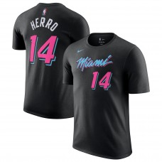 Tyler Herro Miami Heat Nike Unisex 2025/26 City Edition Name & Number T-Shirt - Black
