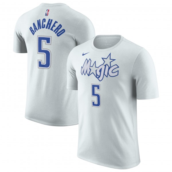 Paolo Banchero Orlando Magic Nike Unisex 2025/26 City Edition Name & Number T-Shirt - Silver