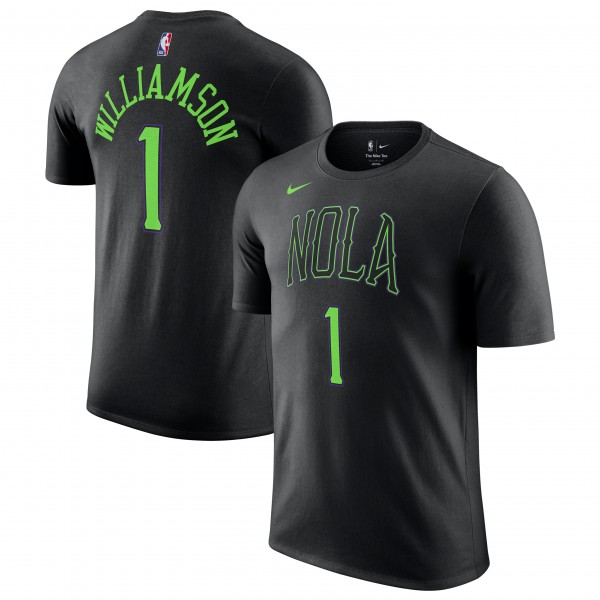 Футболка Zion Williamson New Orleans Pelicans Nike Unisex 2025/26 City Edition Name & Number - Black