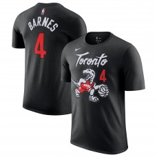 Scottie Barnes Toronto Raptors Nike Unisex 2025/26 City Edition Name & Number T-Shirt - Black