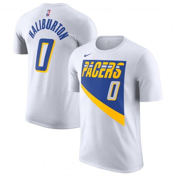 Tyrese Haliburton Indiana Pacers Nike Unisex 2025/26 City Edition Name & Number T-Shirt - White
