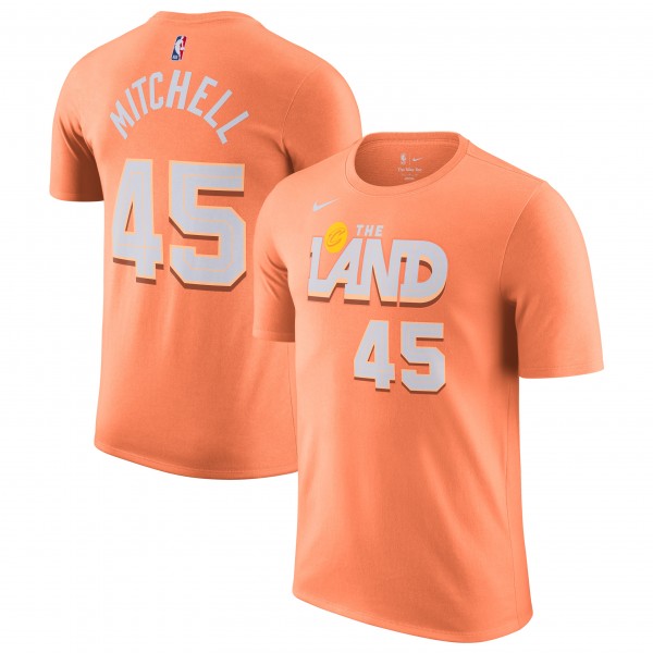 Donovan Mitchell Cleveland Cavaliers Nike Unisex 2025/26 City Edition Name & Number T-Shirt - Orange
