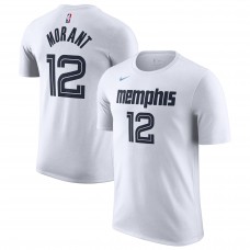 Ja Morant Memphis Grizzlies Nike Unisex 2025/26 City Edition Name & Number T-Shirt - White