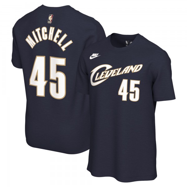 Футболка Unisex Cleveland Cavaliers Donovan Mitchell Nike Navy Name & Number - Classic Edition