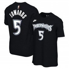 Футболка Unisex Minnesota Timberwolves Anthony Edwards Nike Black Name & Number - Classic Edition