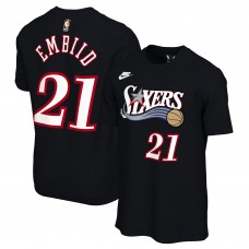 Футболка Unisex Philadelphia 76ers Joel Embiid Nike Black Name & Number - Classic Edition