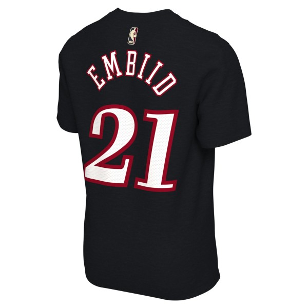 Футболка Unisex Philadelphia 76ers Joel Embiid Nike Black Name & Number - Classic Edition