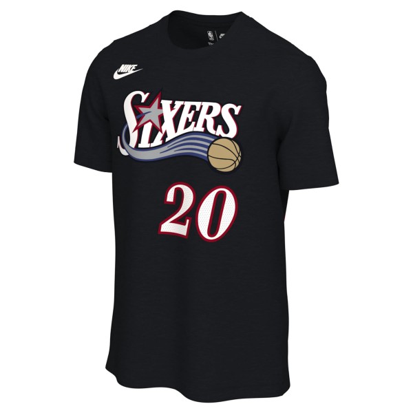 Футболка Unisex Philadelphia 76ers Jared McCain Nike Black Name & Number - Classic Edition
