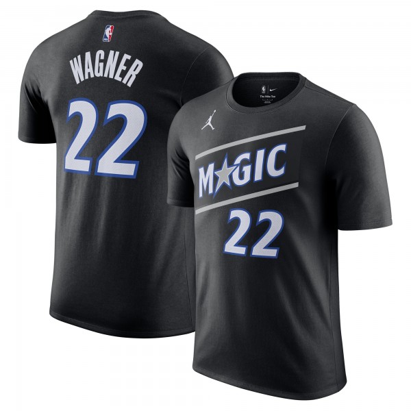 Футболка Unisex Orlando Magic Franz Wagner Jordan Brand Black Name & Number - Statement Edition