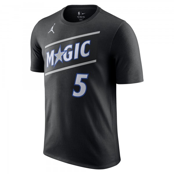 Футболка Unisex Orlando Magic Paolo Banchero Jordan Brand Black Name & Number - Statement Edition