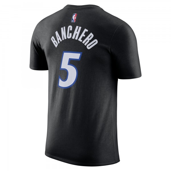 Футболка Unisex Orlando Magic Paolo Banchero Jordan Brand Black Name & Number - Statement Edition