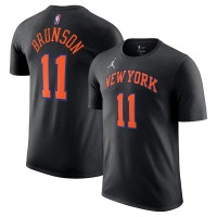 Unisex New York Knicks Jalen Brunson Jordan Brand Black Name & Number T-Shirt - Statement Edition