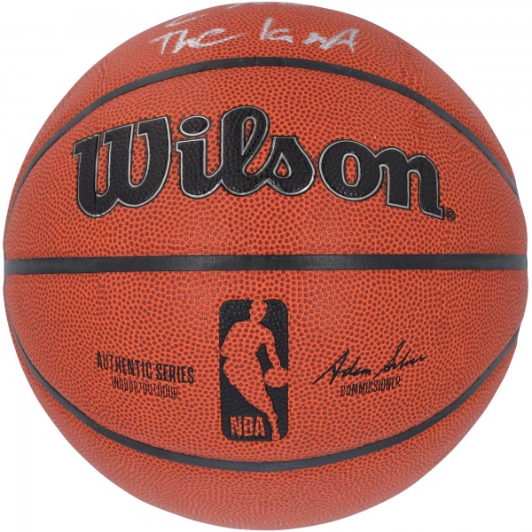 Evan Mobley Cleveland Cavaliers Autographed Fanatics Authentic Wilson Authentic Series Indoor/Outdoor Basketball with The Land Inscription