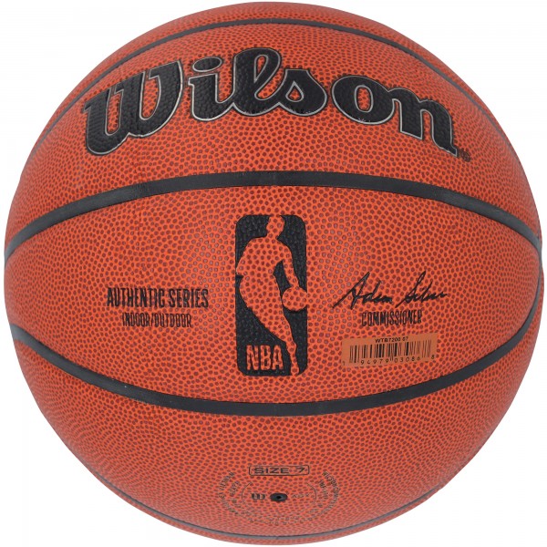 Evan Mobley Cleveland Cavaliers Autographed Fanatics Authentic Wilson Authentic Series Indoor/Outdoor Basketball with The Land Inscription