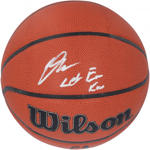 Donovan Mitchell Cleveland Cavaliers Autographed Fanatics Authentic Wilson Authentic Series Indoor/Outdoor Basketball with Let Em Know Inscription