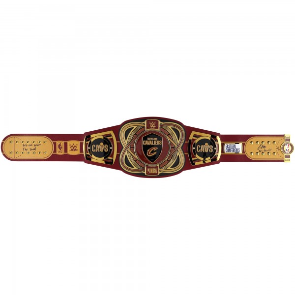 Evan Mobley Cleveland Cavaliers Autographed Fanatics Authentic WWE Legacy Title Belt with Multiple Inscriptions - Limited Edition of 10