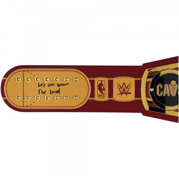 Evan Mobley Cleveland Cavaliers Autographed Fanatics Authentic WWE Legacy Title Belt with Multiple Inscriptions - Limited Edition of 10