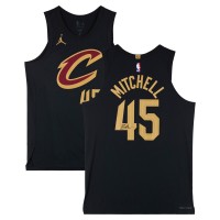 Donovan Mitchell Cleveland Cavaliers Autographed Fanatics Authentic Nike Black Statement Authentic Jersey