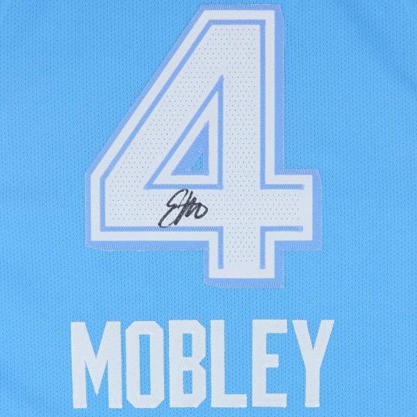 Evan Mobley Cleveland Cavaliers Autographed Fanatics Authentic Nike Blue 2024-25 City Edition Authentic Jersey