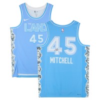 Donovan Mitchell Cleveland Cavaliers Autographed Fanatics Authentic Nike Blue 2024-25 City Edtion Swingman Jersey