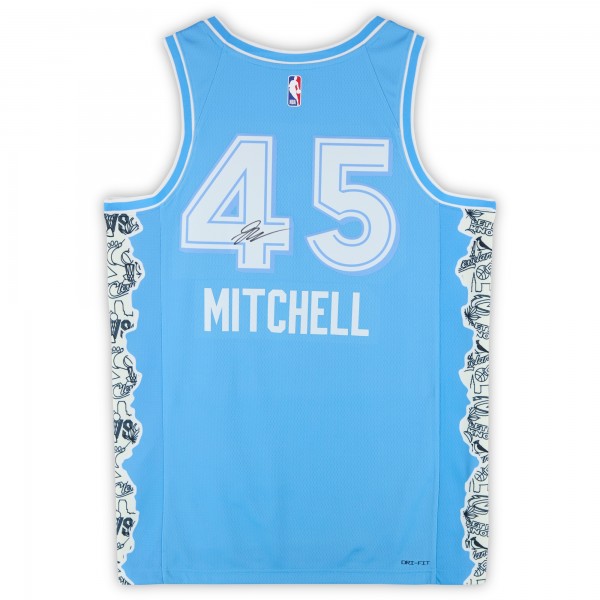 Donovan Mitchell Cleveland Cavaliers Autographed Fanatics Authentic Nike Blue 2024-25 City Edtion Swingman Jersey