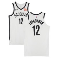 Игровая джерси Tosan Evbuomwan Brooklyn Nets Fanatics Authentic Game-Used #12 White Nike vs. Houston Rockets on February 1, 2025 - Size 48+4