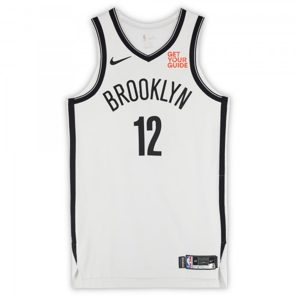 Tosan Evbuomwan Brooklyn Nets Fanatics Authentic Game-Used #12 White Nike Jersey vs. Houston Rockets on February 1, 2025 - Size 48+4