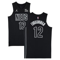 Игровая джерси Tosan Evbuomwan Brooklyn Nets Fanatics Authentic Game-Used #12 Black Jordan Brand Statement Edition Jersey vs. Houston Rockets on February 4 & Washington Wizards on February 5, 2025 - Size 48+4