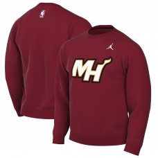Miami Heat Jordan Brand Red Statement Edition Sweatshirt