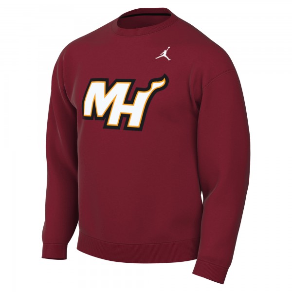 Miami Heat Jordan Brand Red Statement Edition Sweatshirt