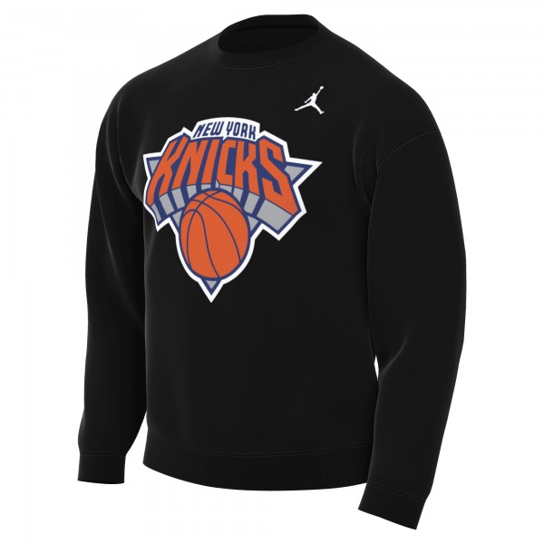 New York Knicks Jordan Brand Black Statement Edition Sweatshirt