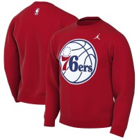 Philadelphia 76ers Jordan Brand Red Statement Edition Sweatshirt
