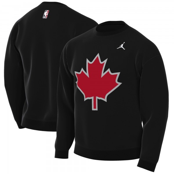 Toronto Raptors Jordan Brand Black Statement Edition Sweatshirt