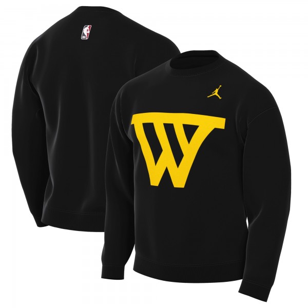 Golden State Warriors Jordan Brand Black Statement Edition Sweatshirt