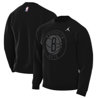 Brooklyn Nets Jordan Brand Black Statement Edition Sweatshirt