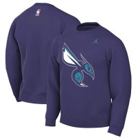 Charlotte Hornets Jordan Brand Purple Statement Edition Sweatshirt
