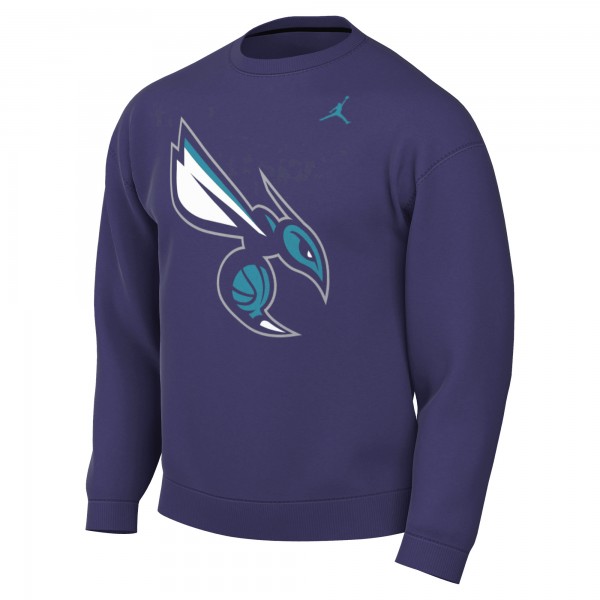 Charlotte Hornets Jordan Brand Purple Statement Edition Sweatshirt
