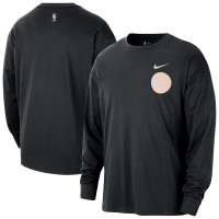 Atlanta Hawks Nike 2025/26 City Edition Remix Essential Logo Long Sleeve T-Shirt - Black