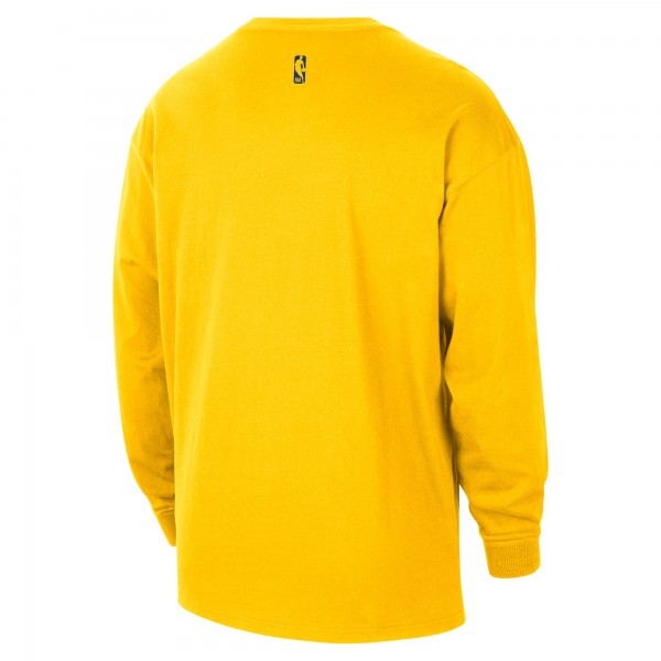 Charlotte Hornets Jordan Brand 2025/26 City Edition Remix Essential Logo Long Sleeve T-Shirt - Yellow