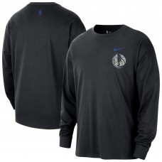 Dallas Mavericks Nike 2025/26 City Edition Remix Essential Logo Long Sleeve T-Shirt - Black